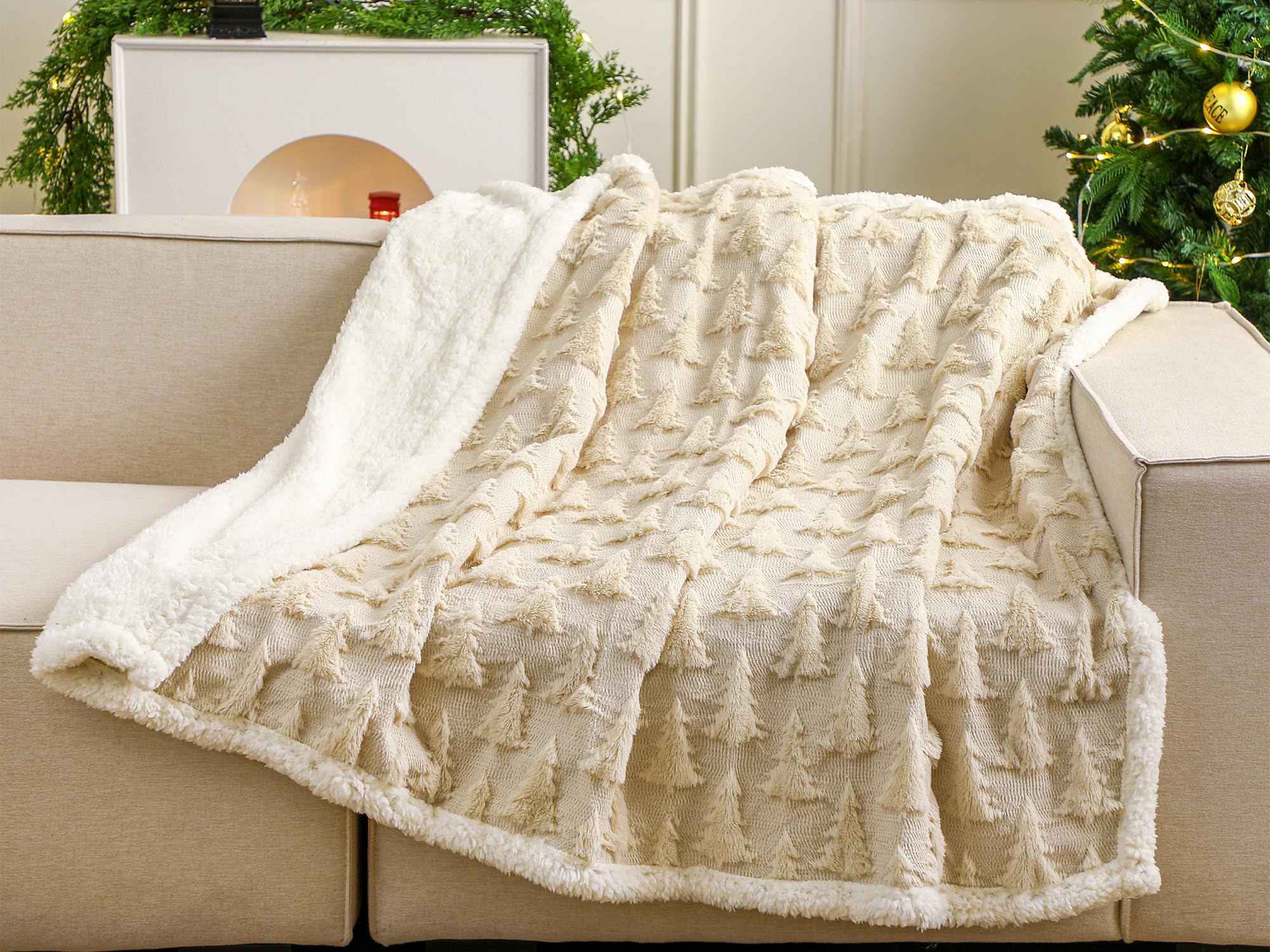 Amazon.com: Remagr Christmas Sherpa Throw Blanket 3D Christmas